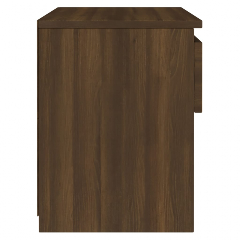 Nachttisch Braun Eichen-Optik 40x30x39 cm Holzwerkstoff