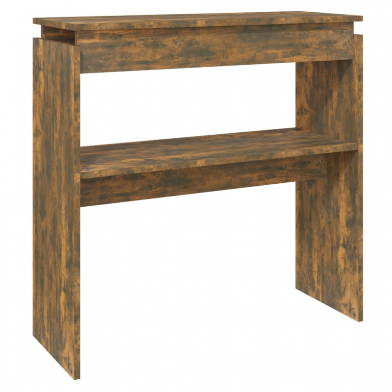 Konsolentisch Räuchereiche 80x30x80 cm Holzwerkstoff