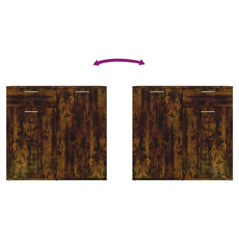 Sideboard Räuchereiche 80x36x75 cm Holzwerkstoff