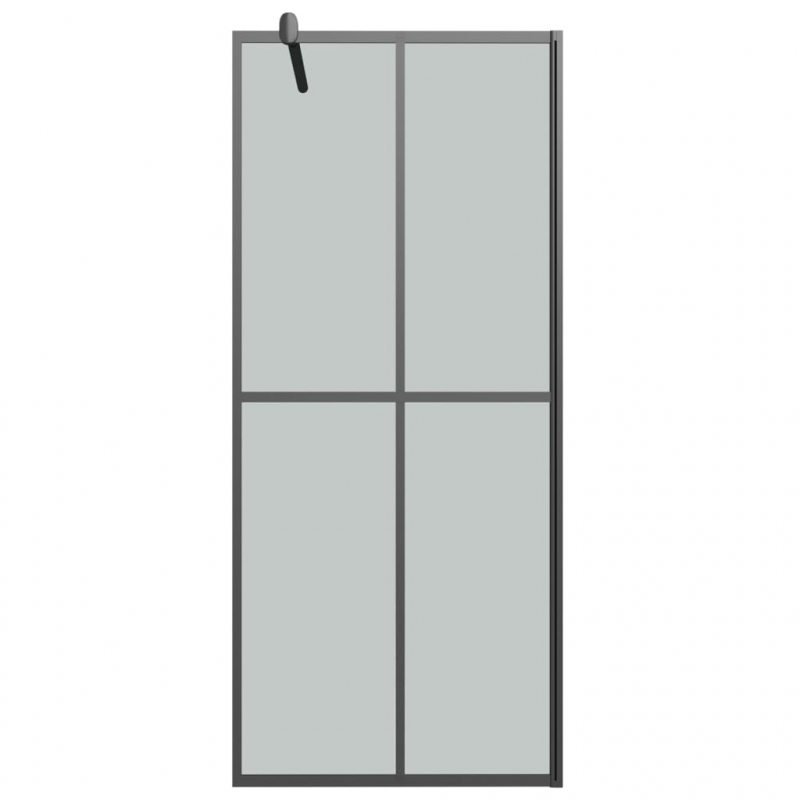 Duschwand für Walk-in Dusche 80x195 cm Dunkles Sicherheitsglas