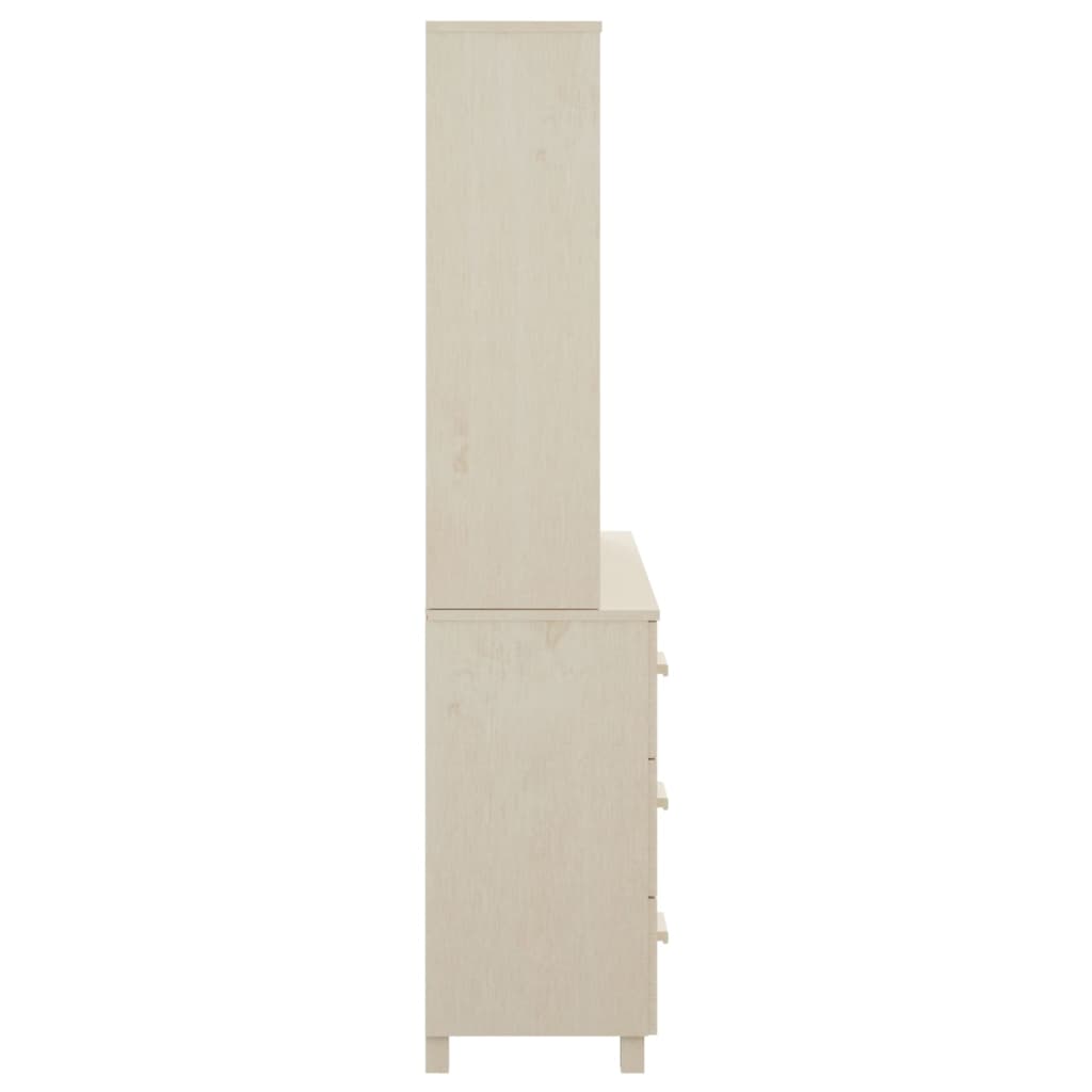 Highboard HAMAR Massivholz Kiefer Honigbraun