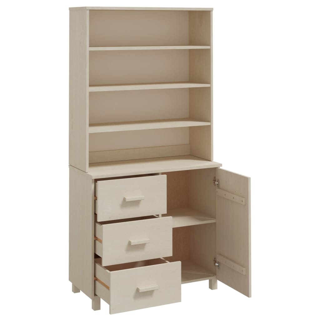 Highboard HAMAR Massivholz Kiefer Honigbraun