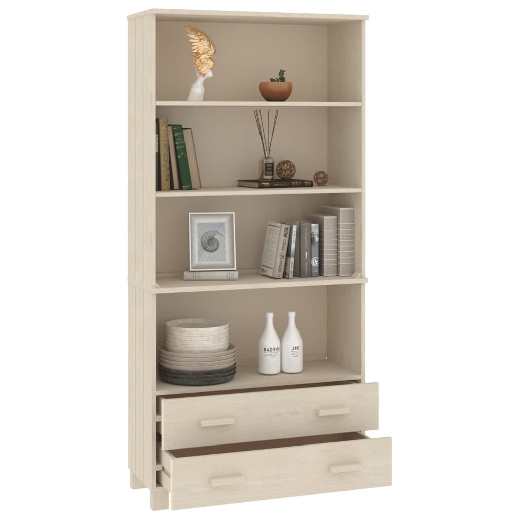 Highboard HAMAR Massivholz Kiefer Honigbraun