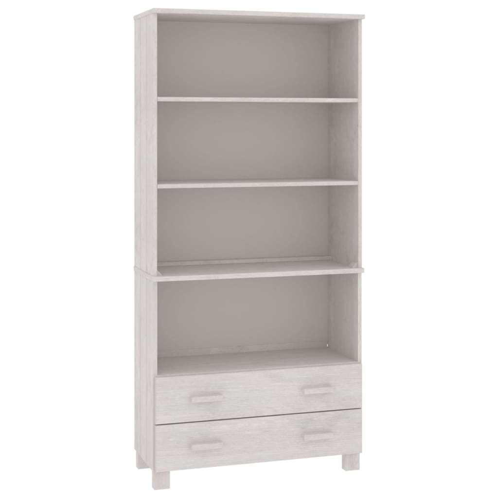 Highboard HAMAR Massivholz Kiefer Weiß