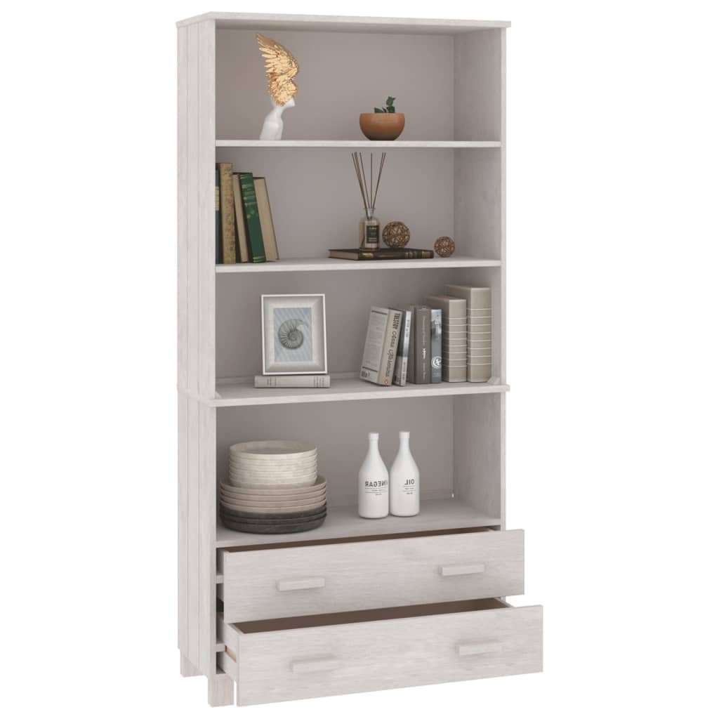 Highboard HAMAR Massivholz Kiefer Weiß