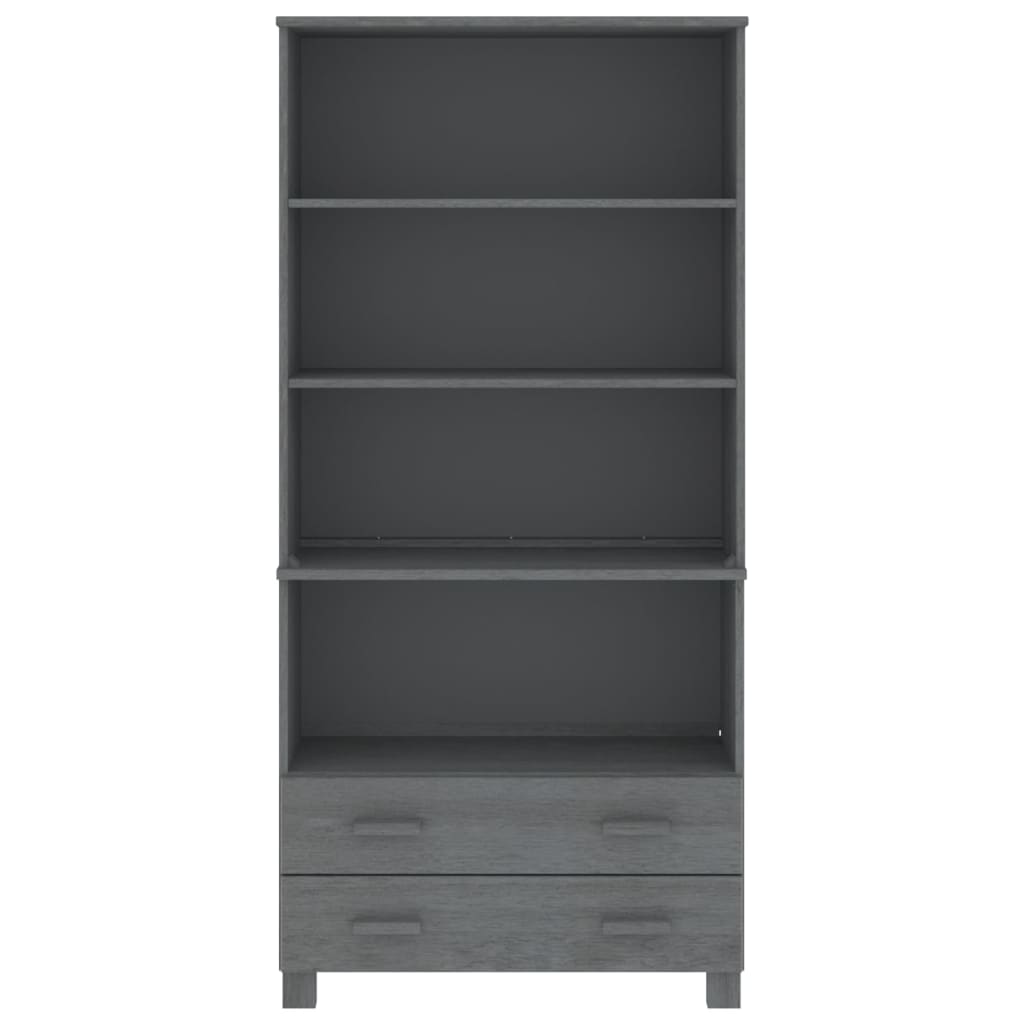 Highboard HAMAR Massivholz Kiefer Dunkelgrau
