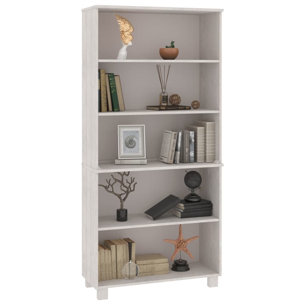 Highboard HAMAR Massivholz Kiefer Weiß
