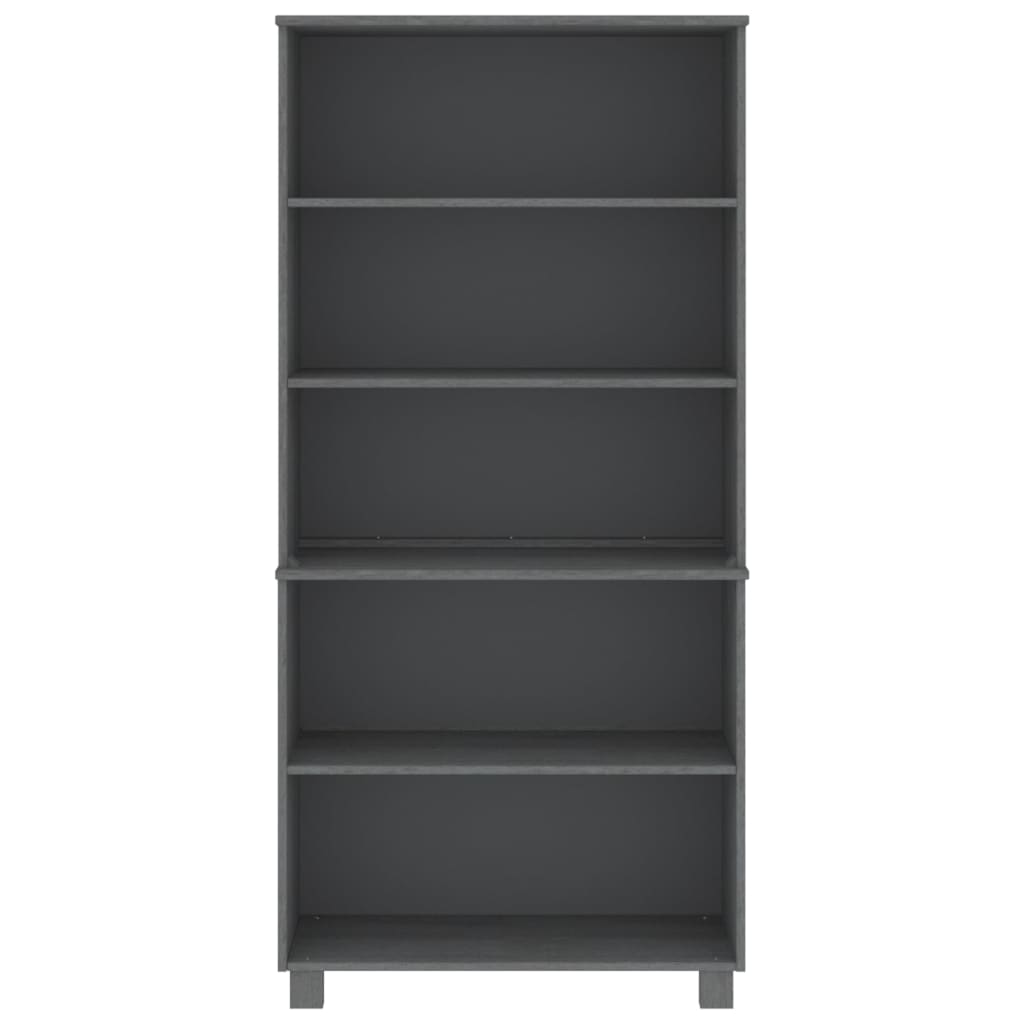 Highboard HAMAR Massivholz Kiefer Dunkelgrau