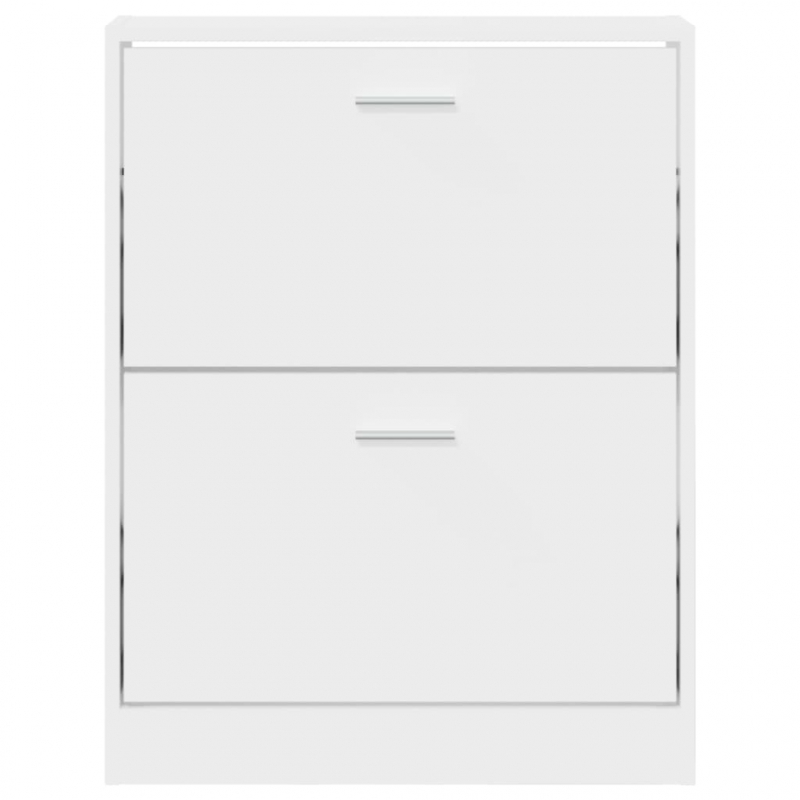 Schuhschrank Weiß 59x17x81 cm Holzwerkstoff