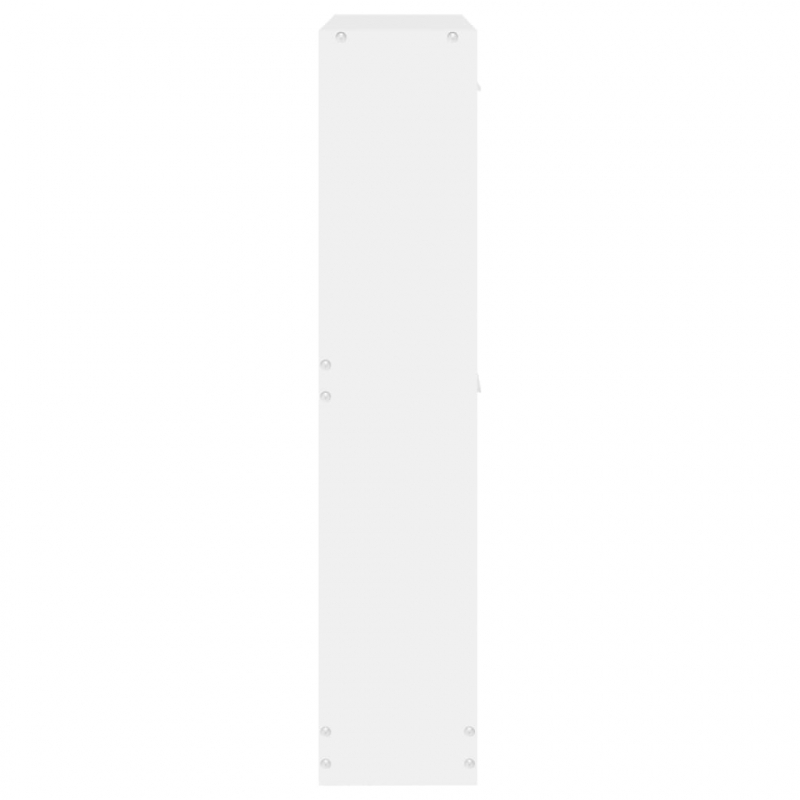 Schuhschrank Weiß 59x17x81 cm Holzwerkstoff