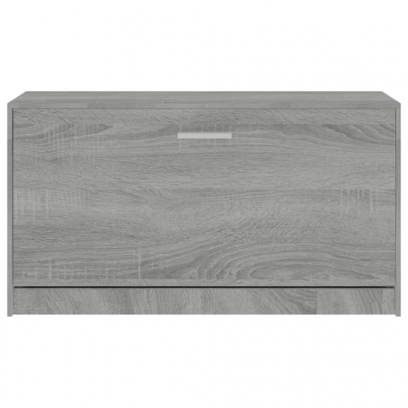 Schuhbank Grau Sonoma 80x24x45 cm Holzwerkstoff