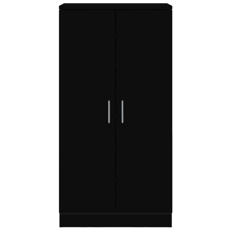 Schuhschrank Schwarz 55x35x108 cm Holzwerkstoff