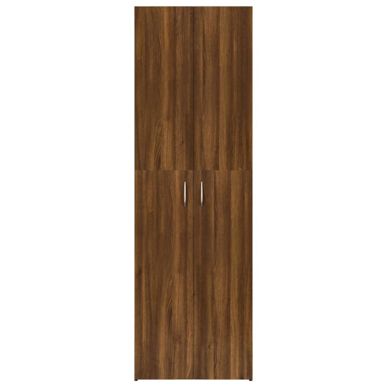 Büroschrank Braun Eichen-Optik 60x32x190 cm Holzwerkstoff