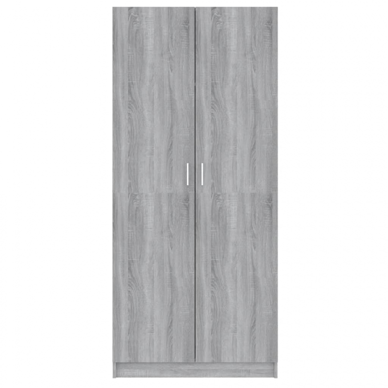 Kleiderschrank Grau Sonoma 80x52x180 cm Holzwerkstoff