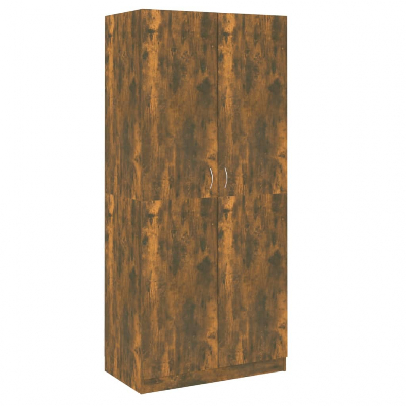 Kleiderschrank Räuchereiche 90x52x200 cm Holzwerkstoff