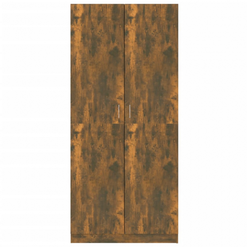 Kleiderschrank Räuchereiche 90x52x200 cm Holzwerkstoff