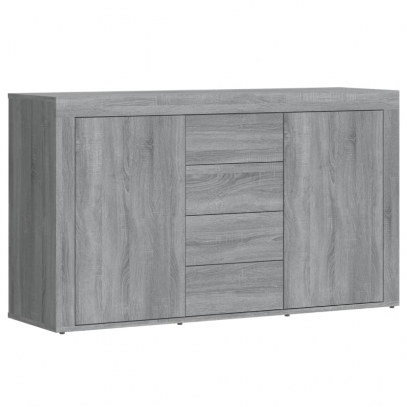 Sideboard Grau Sonoma 120x36x69 cm Holzwerkstoff