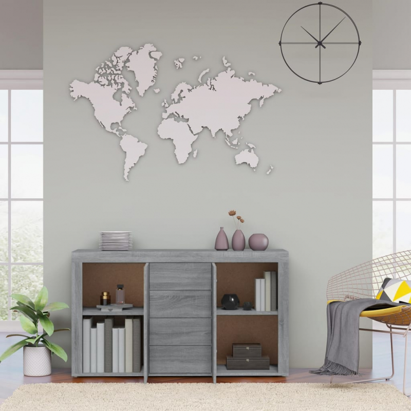 Sideboard Grau Sonoma 120x36x69 cm Holzwerkstoff