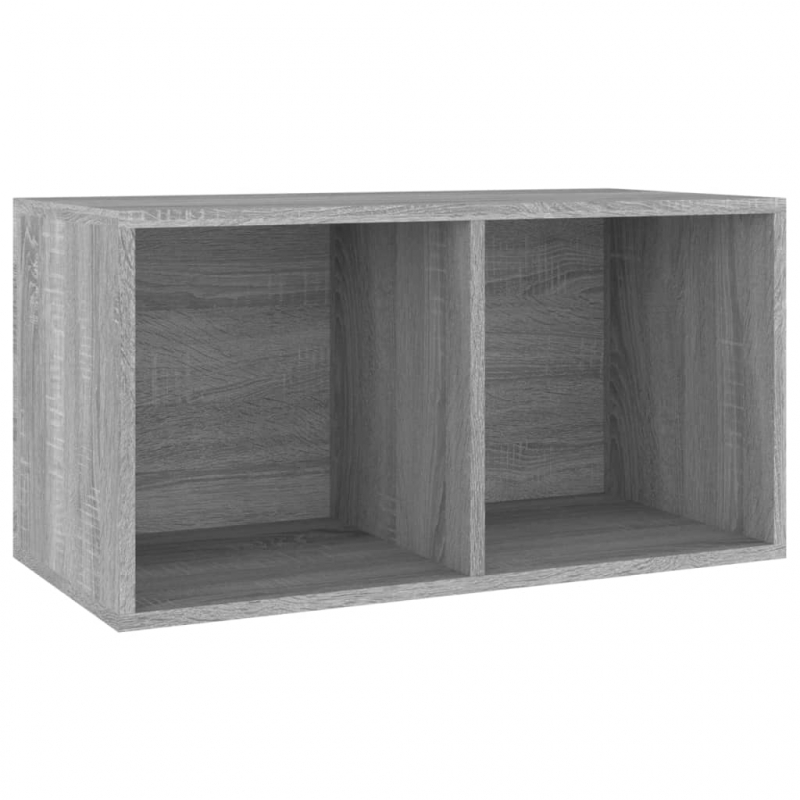 Schallplatten-Box Grau Sonoma 71x34x36cm Holzwerkstoff