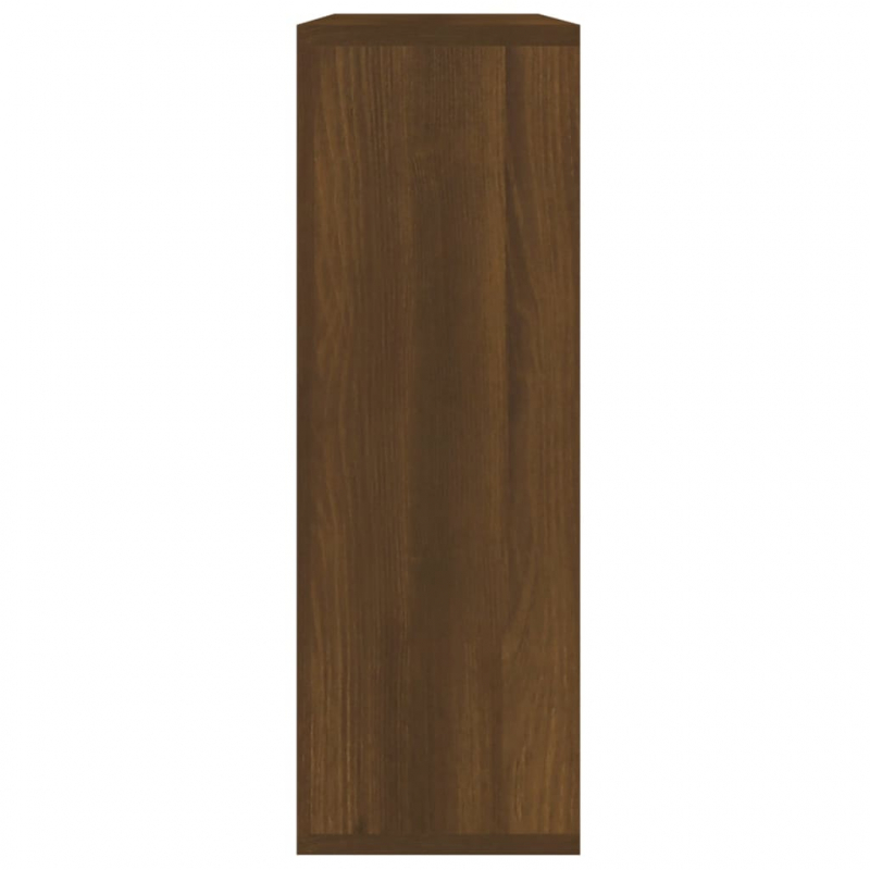 Wandregal Braun Eichen-Optik 104x20x58,5 cm Holzwerkstoff