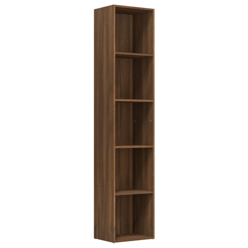 Bücherregal Braun Eichen-Optik 40x30x189 cm Holzwerkstoff