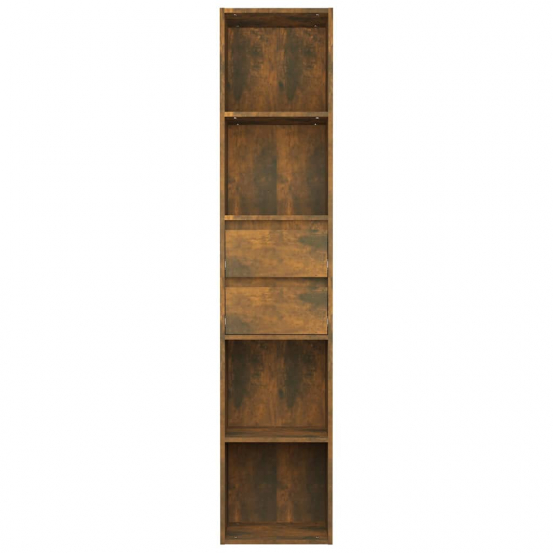 Bücherregal Räuchereiche 36x30x171 cm Holzwerkstoff