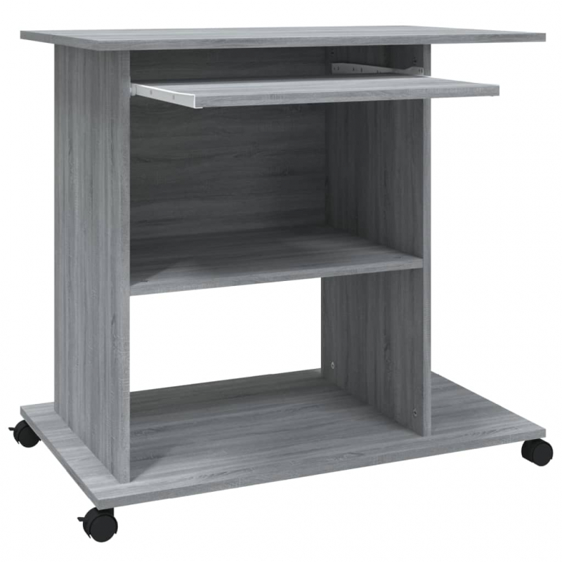 Schreibtisch Grau Sonoma 80x50x75 cm Holzwerkstoff