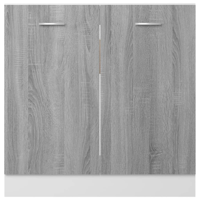 Spülenunterschrank Grau Sonoma 80x46x81,5 cm Holzwerkstoff