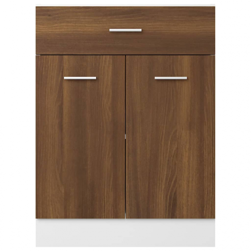 Unterschrank mit Schublade Lyon Braun Eichen-Optik 60x46x81,5 cm