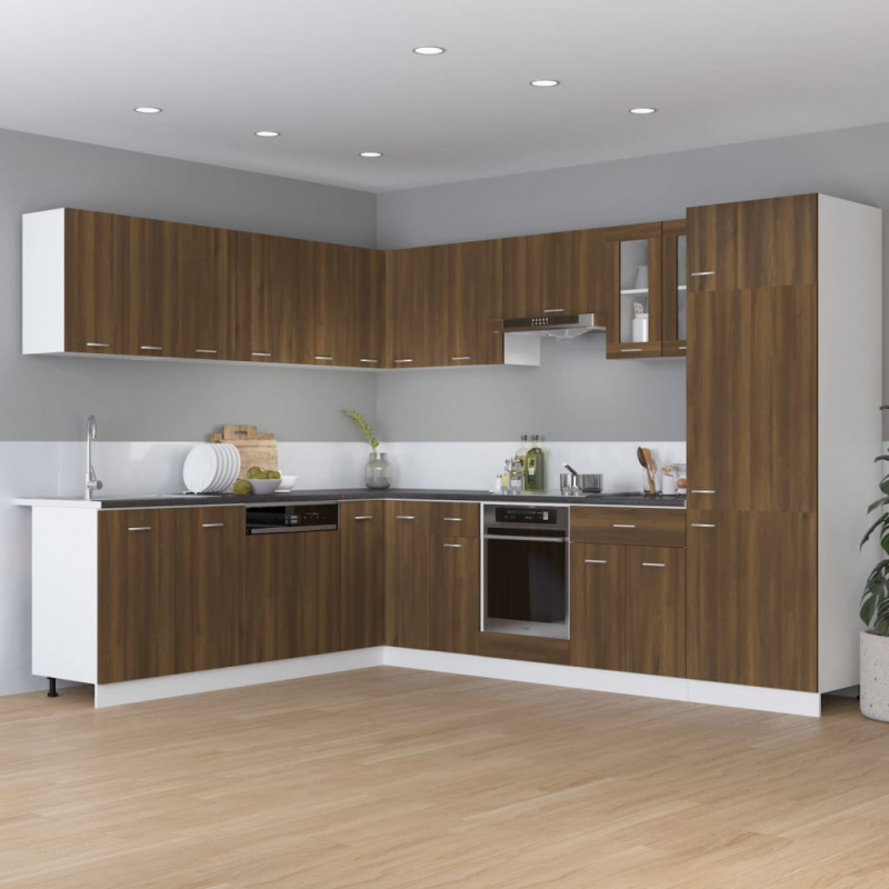 Hängeschrank Lyon Braun Eichen-Optik 50x31x60 cm Holzwerkstoff