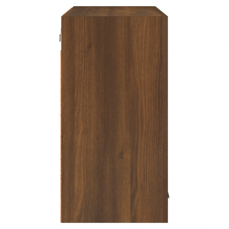 Hängeschrank Lyon Braun Eichen-Optik 80x31x60 cm Holzwerkstoff