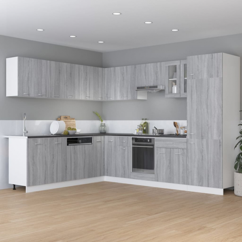 Eck-Hängeschrank Lyon Grau Sonoma 57x57x60 cm Holzwerkstoff