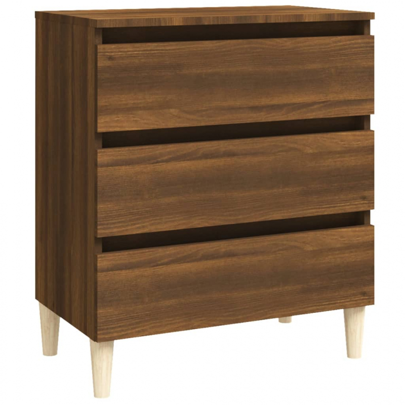Sideboard Braun Eichen-Optik 60x35x69 cm Holzwerkstoff