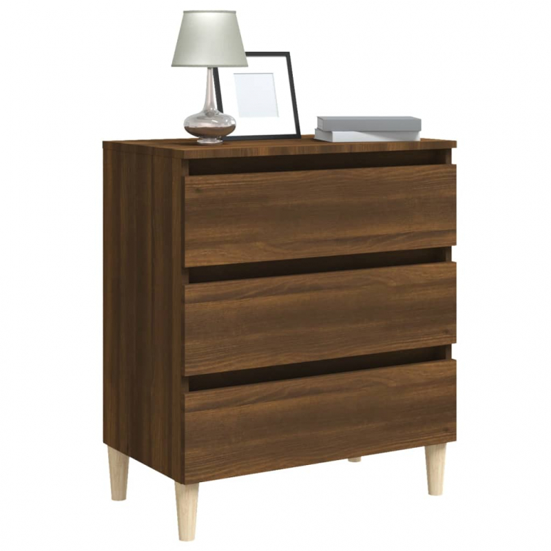 Sideboard Braun Eichen-Optik 60x35x69 cm Holzwerkstoff