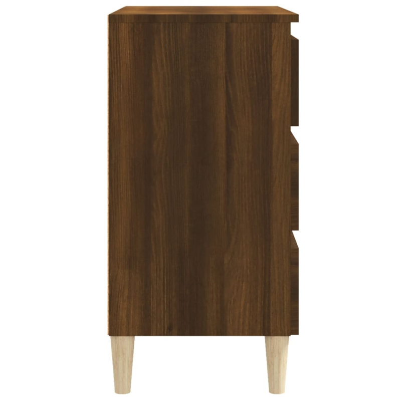 Sideboard Braun Eichen-Optik 60x35x69 cm Holzwerkstoff