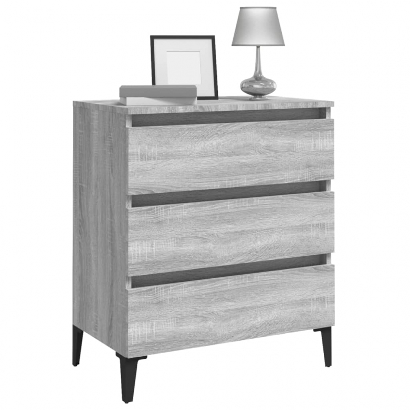 Sideboard Grau Sonoma 60x35x69 cm Holzwerkstoff