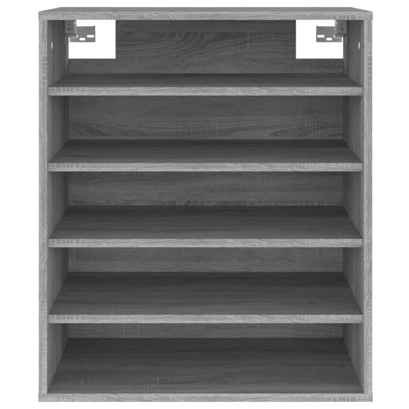 Schuhschrank Grau Sonoma 60x35x70 cm Holzwerkstoff