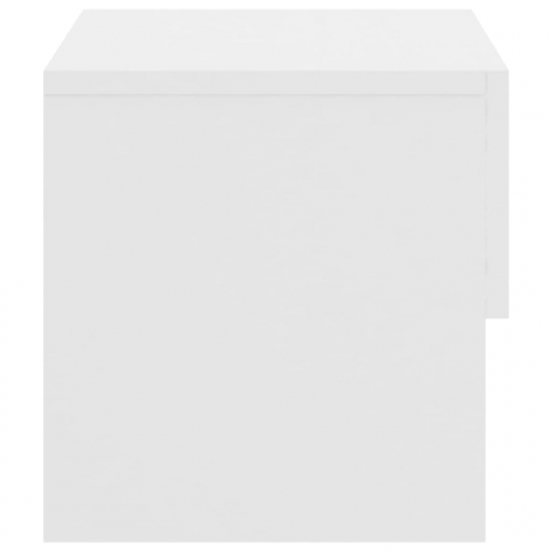 Wand-Nachttisch Weiß