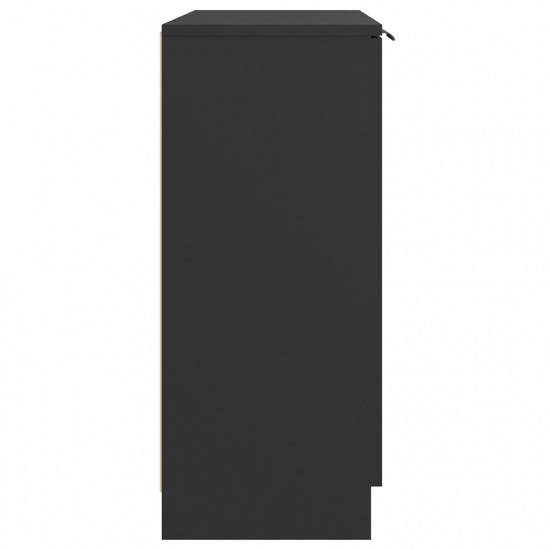 Sideboard Schwarz 60x30x70 cm Holzwerkstoff