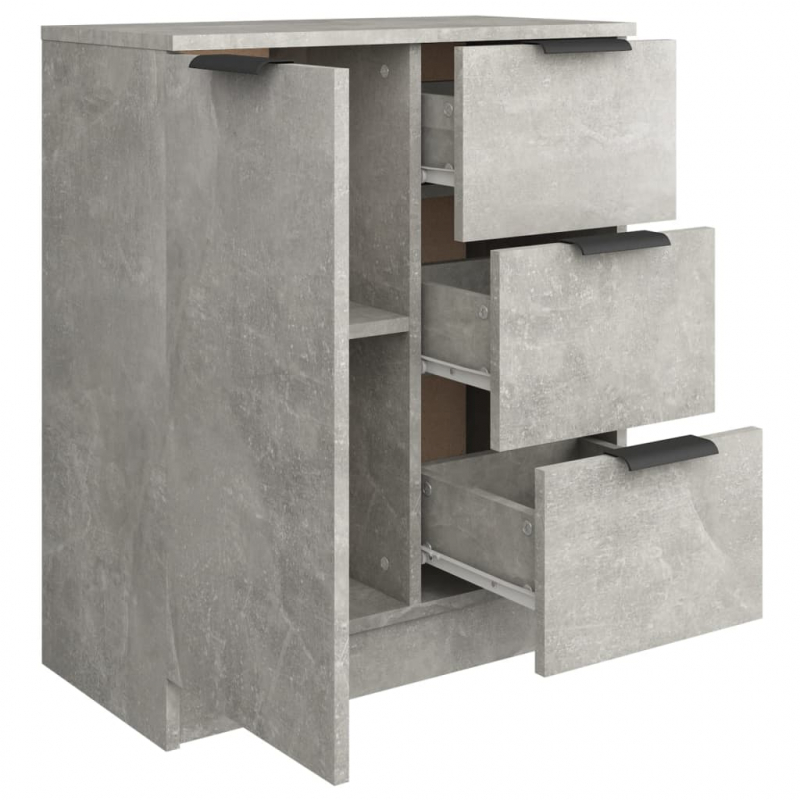 Sideboard Betongrau 60x30x70 cm Holzwerkstoff