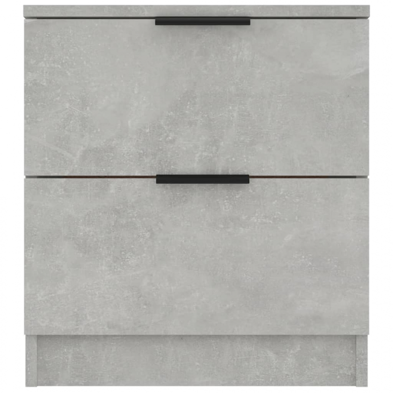 Nachttische 2 Stk. Betongrau Holzwerkstoff