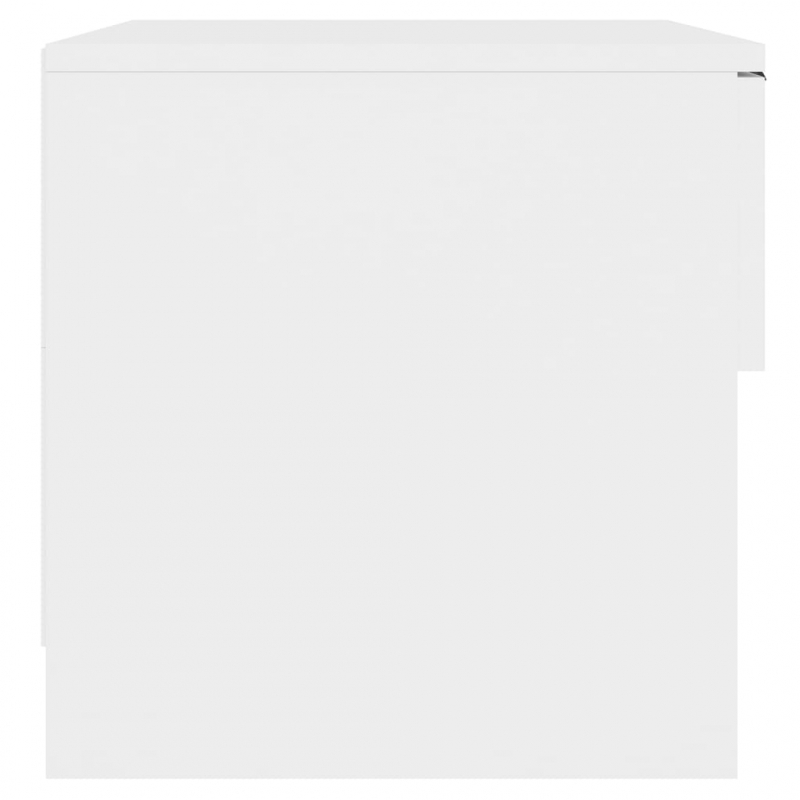 Nachttische 2 Stk. Weiß Holzwerkstoff