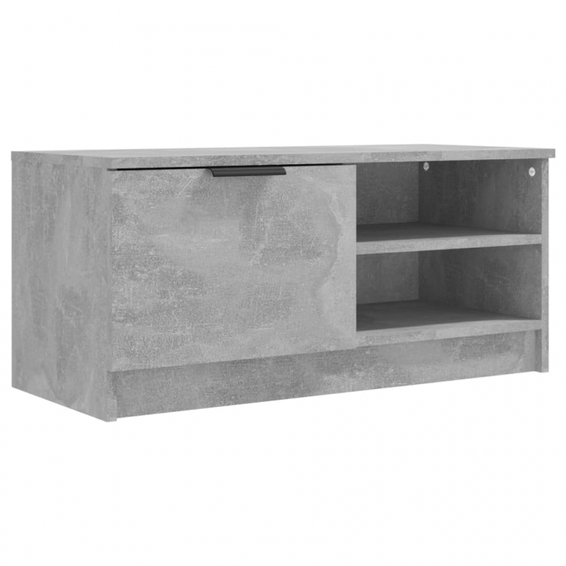 TV-Schränke 2 Stk. Betongrau 80x35x36,5 cm Holzwerkstoff