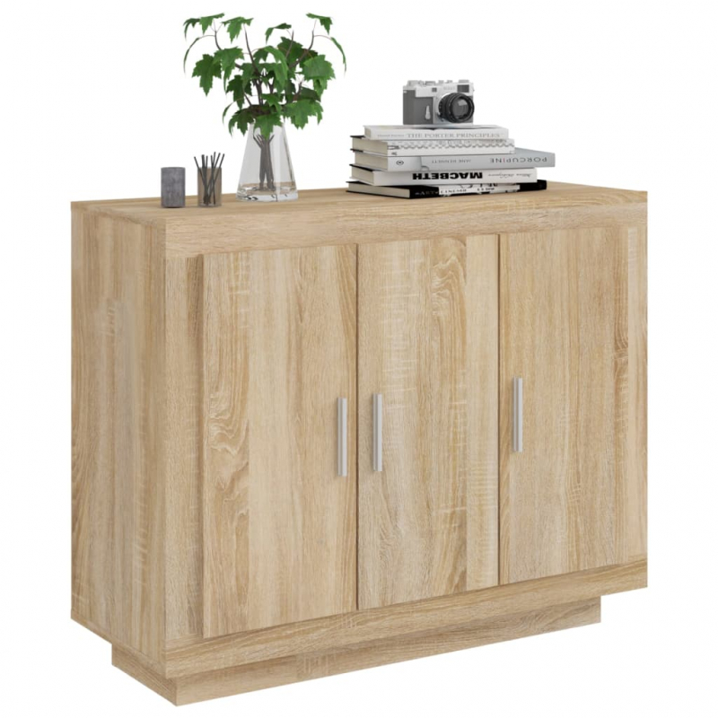 Sideboard Sonoma-Eiche 92x35x75 cm Holzwerkstoff