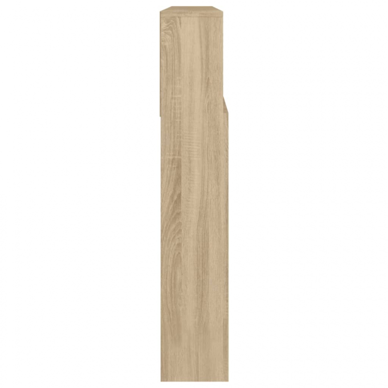 Kopfteil mit Ablagen Sonoma-Eiche 220x19x103,5 cm