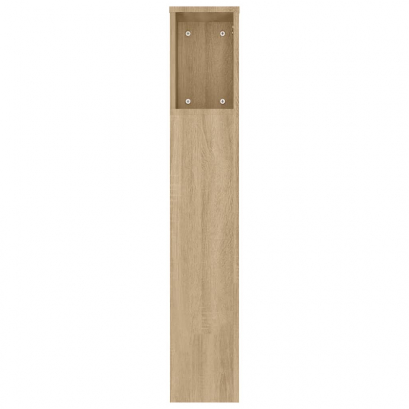 Kopfteil mit Ablagen Sonoma-Eiche 180x18,5x104,5 cm