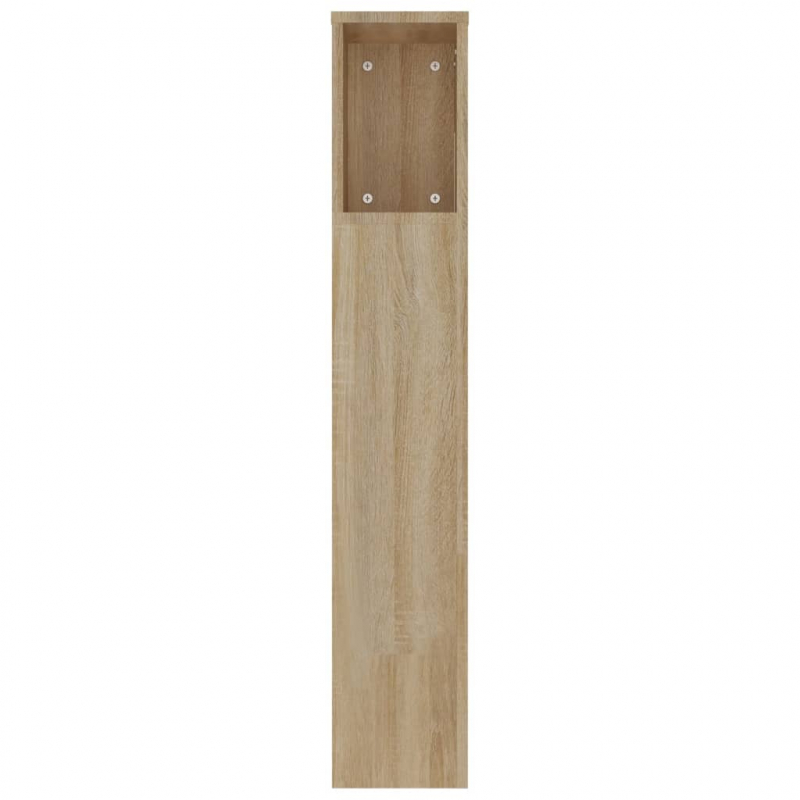 Kopfteil mit Ablagen Sonoma-Eiche 220x18,5x104,5 cm