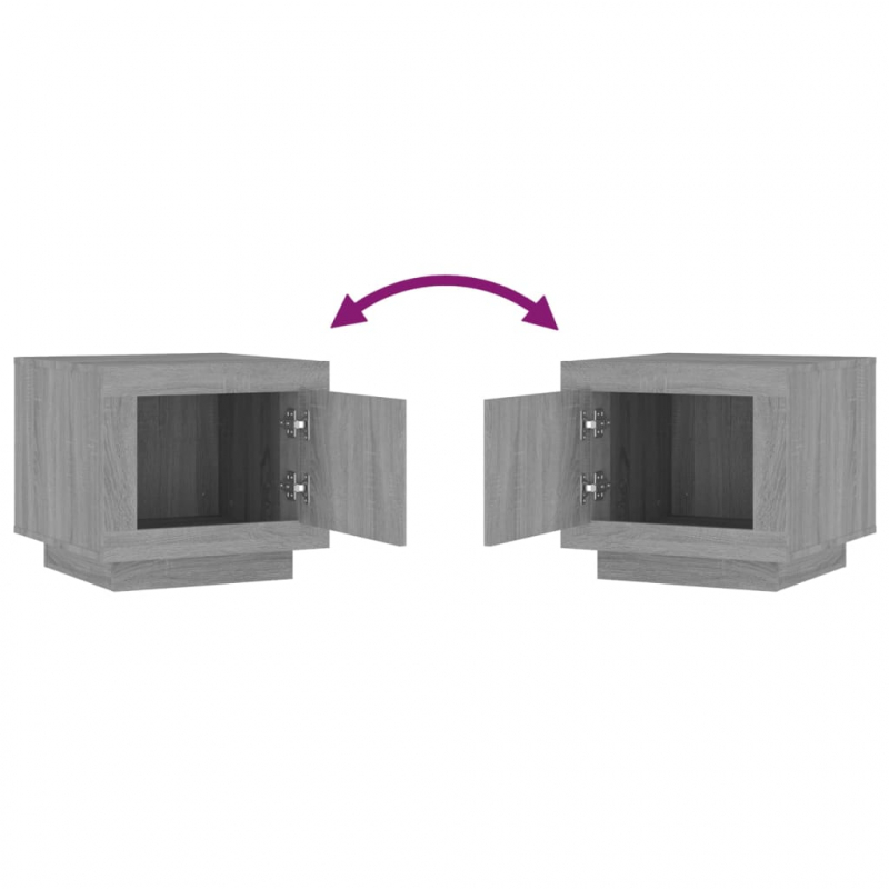 Couchtisch Grau Sonoma 51x50x45 cm Holzwerkstoff