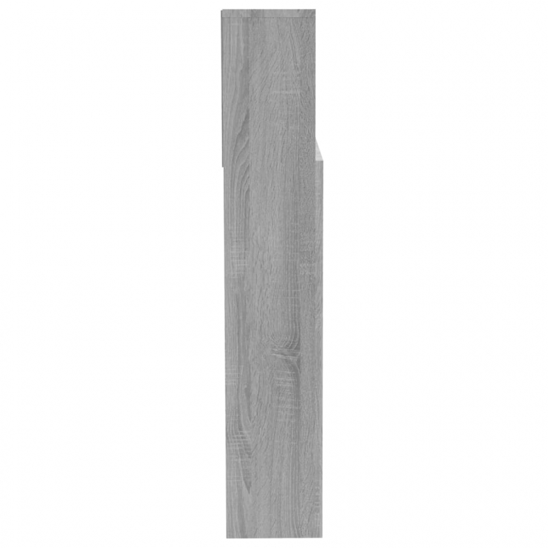 Kopfteil mit Ablagen Grau Sonoma 200x19x103,5 cm