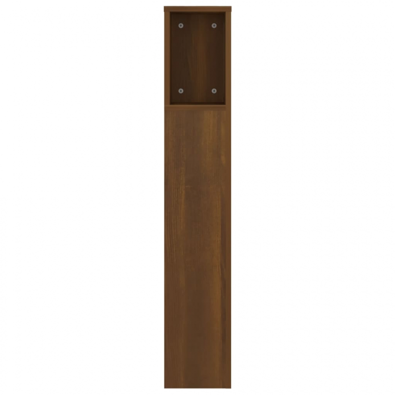 Kopfteil mit Ablagen Braun Eichen-Optik 140x18,5x104,5 cm